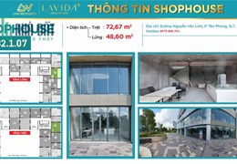 Shophouse Lavida Plus 123m² – Giá từ 64tr/tháng | Lý tưởng cho nhà trẻ, trung tâm giáo dục