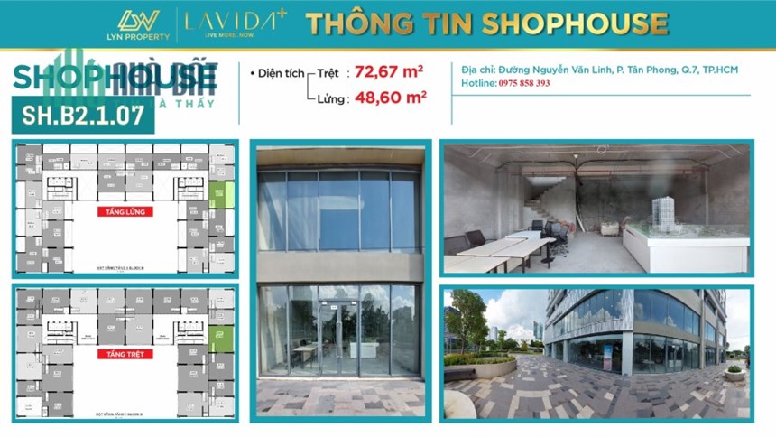 Shophouse Lavida Plus 123m² – Giá từ 64tr/tháng | Lý tưởng cho nhà trẻ, trung tâm giáo dục