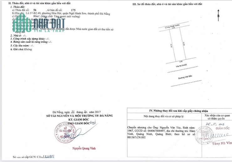 5,5 TỶ  80m² (5x16) VIỆT BẮC 7,5m  KHU TĐC ĐÔNG HẢI, NH.SƠN – h.NAM
