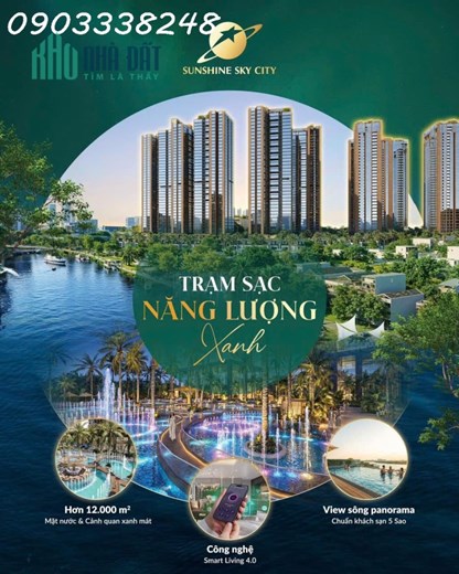 Nhận giữ chỗ căn hộ cao cấp tòa V8, V9 sunshine sky city giá từ 98 triệu/m2, hưởng 1% chiết khấu
