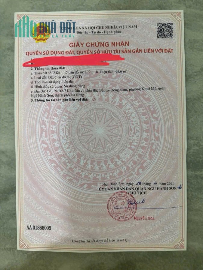 2 lô liền,200m2/26,8 tỷ, Đất đường  Minh Mạng, Khuê Mỹ, NHSơn, Đ Nẵng, Sát Biển.