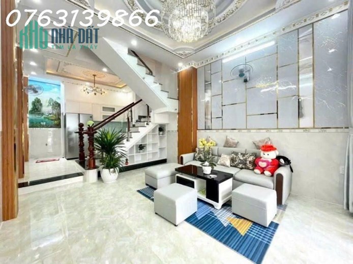 GIÁ 5.x TỶ- HUỲNH TẤN PHÁT- GẦN HOÀNG QUỐC VIỆT- BÁN NHÀ MỚI 3 TẦNG- DT 4.2 x 12.5- XE HƠI ĐỖ CỬA-