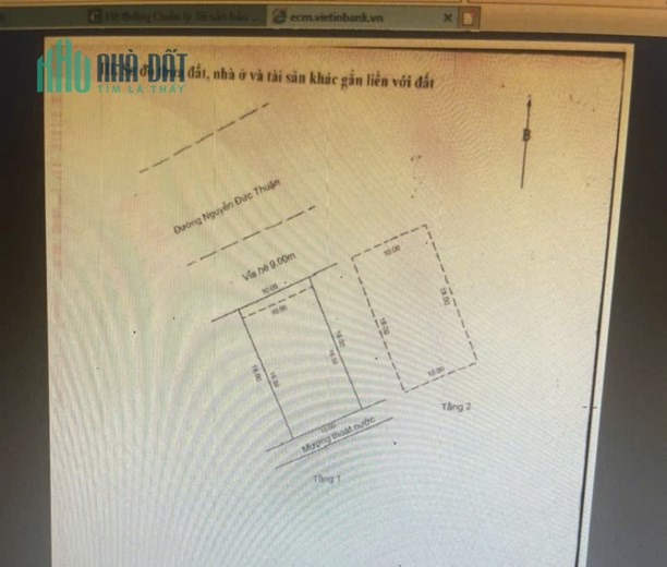 180m2/ 21,5 tỷ Nhà 2 Tầng,Đường Nguyễn Đức Thuận rộng 15m lề 9m, sát Biển Sơn Thủy,H:Bắc