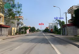BÁN ĐẤT NAM ĐỊNH, NGAY BÃI TẮM THỊNH LONG, MẶT CHÍNH TRỤC ĐƯỜNG LIÊN XÃ, KD SẦM UẤT, 110M2