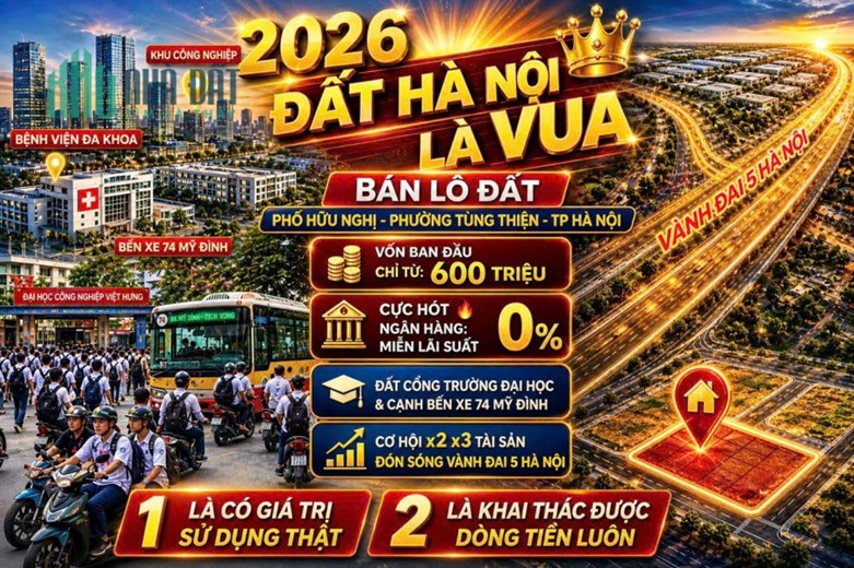 bán đất liền kề Phân Lô Phố Hữu Nghị - Phường Tùng Thiện – Hà Nội