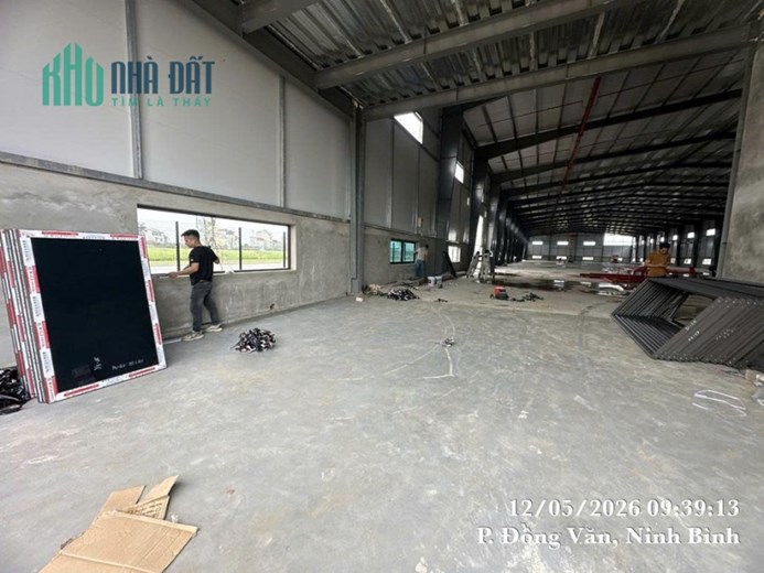 CHO THUÊ NHÀ XƯỞNG MỚI TIÊU CHUẨN CN Tại KCN ĐỒNG VĂN 1. DT 3.840m² Đến 11.520m²