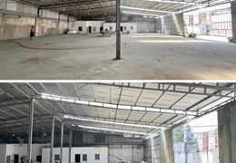 Kho xưởng cho thuê 1100m2 An Phú Đông Quận 12
