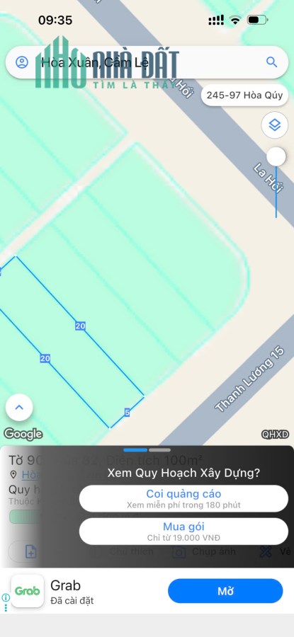 6,5 tỷ/100m2. BÁN ĐẤT THANH LƯƠNG 15 - HƯỚNG ĐÔNG NAM , HÒA XUÂN,Đà Nẵng