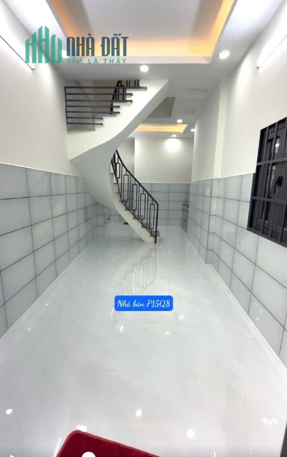 BÁN NHÀ 3 Tầng MỚI XÂY, DTSD 60m, LƯU HỮU PHƯỚC P15Q8, CHỈ CÓ 2ty600