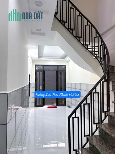 BÁN NHÀ 3 Tầng MỚI XÂY, DTSD 60m, LƯU HỮU PHƯỚC P15Q8, CHỈ CÓ 2ty600