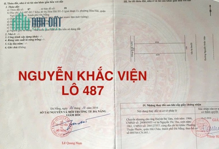 12.9 tỷ/125m2.Bán nhanh Nguyễn Khắc Viện.rẻ nhất Biển Sơn Thuỷ,Gần Lưu Văn Lang