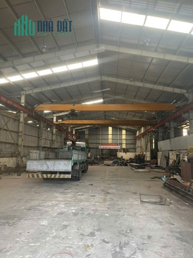 CHO THUÊ XƯỞNG 1000m² Đường QL2 PHÙ LỖ, SÓC SƠN – Sẵn Cẩu Trục.