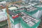 Thi công vượt tiến độ, Akari City chính thức cất nóc giai đoạn 1