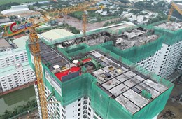 Thi công vượt tiến độ, Akari City chính thức cất nóc giai đoạn 1