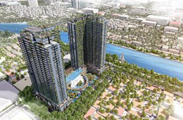 Tòa tháp đôi được phủ xanh tại quận 4 – Không gian sống của người thành đạt
