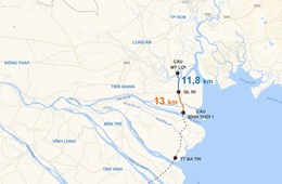 Mở đường ven biển nối các tỉnh miền Tây với TP.HCM