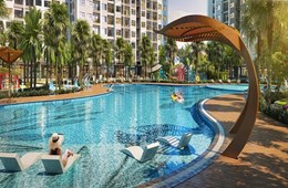 Bắt trọn khung cảnh thiên nhiên từ bể bơi tầng thượng của Masteri West Heights