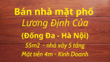 Bán nhà mặt tiền Lương Định Của, Đống Đa, HN. 55m2 x 5 tầng. LH: Địa Thủy Sư Trần Thọ 0906299843