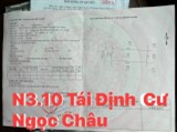 * Em bán cắt lỗ lô đất N3.10 hướng Tây trục đường to nhất khu Tái Định Cư Ngọc châu