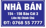 Cần bán đất MT 154-156  Bàu Cát 3,  Phường 12 Quận Tân Bình