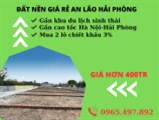 BÁN LÔ ĐẤT GIÁ CHỈ 450TR TẠI CHỢ TÂN VIÊN AN LÃO HP