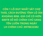 BÁN ĐẤT CHÍNH CHU VỊ TRÍ GẦN ĐƯỜNG TỈNH LỘ 354