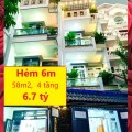 Nhà đẹp Nguyễn Tư Giản, Phường 12, Gò Vấp – Hẻm 6m, 58m2, 4 tầng, 6.3 tỷ.