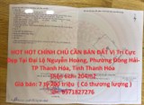 HOT HOT CHÍNH CHỦ CẦN BÁN ĐẤT Vị Trí Cực Đẹp Tại Đông Hải- TP Thanh Hóa