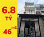 Nhà HXH Lê Văn Lương, 46m2, 4 tầng, 4m x 12m, Giá 6.8 Tỷ, Tân Kiểng Quận 7, nở hậu tài lộc