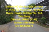 CHÍNH CHỦ Cần Bán Gấp Căn Nhà  Vị Trí Tại  Huyện Gò Công Tây, Tỉnh Tiền Giang