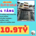 Bán nhà Q4 - DT 100m2, Trệt + 3 Lầu + sân thượng, giá chỉ còn 10,9 tỷ