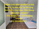 CHÍNH CHỦ BÁN NHANH Lô Đất Đẹp Vị Trí Đắc Địa Tại Xã Long Bình Điền, Chợ Gạo, Tiền Giang