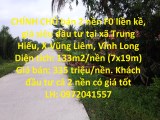 CHÍNH CHỦ bán 2 nền F0 liền kề, giá siêu đầu tư tại xã Trung Hiếu, X.Vũng Liêm, Vĩnh Long
