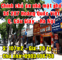 Chính chủ bán nhà mặt Phố 287 Hoàng Quốc Việt, Quận Cầu Giấy, 107m2 giá 20 tỷ