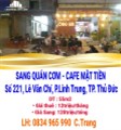 SANG QUÁN CƠM +CAFE MẶT TIỀN – Số 221, Lê Văn Chí, Phường Linh Trung, TP. Thủ Đức
