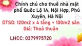 💥Chính chủ cho thuê nhà mặt phố Quôc Lộ 1A, Nội Hợp, Phú Xuyên, 0379975720