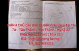 CHÍNH CHỦ Cần Bán Lô Đất Vị Trí Đẹp Tại Thị Tứ - Tân Thành - Yên Thành - Nghệ An