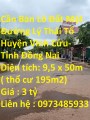 Cần Bán Lô Đất Mặt Đường Lý Thái Tổ Huyện Vĩnh Cửu- Tỉnh Đồng Nai