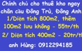 Chính chủ cho thuê kho ngay chân cầu Đông Trù, Đông Anh; 0912294185