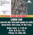 CHÍNH CHỦ CẦN BÁN ĐẤT MẶT TIỀN KINH DOANH SÁT BIỂN.