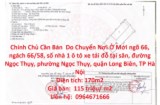 Chính Chủ Cần Bán  Do Chuyển Nơi Ở Mới - Nhà Ngọc Thụy, Long Biên - GIÁ CỰC MỀM