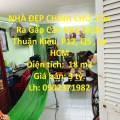 NHÀ ĐẸP CHÍNH CHỦ- Cần Ra Gấp Căn Nhà Thuận Kiều- Q.5