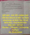 ĐẤT ĐẸP - GIÁ TỐT–CHÍNH CHỦ CẦN  Bán Nhanh Lô Đất  Tại  thị xã Ninh Hoà - Tỉnh Khánh Hòa