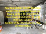 CẦN BÁN NHANH LÔ ĐẤT KÈM NHÀ VÀ DÃY TRỌ Đang Kinh Doanh tại huyện Bình Chánh, TPHCM