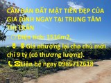 CẦN BÁN ĐẤT MẶT TIỀN ĐẸP CỦA GIA ĐÌNH NGAY TẠI TRUNG TÂM THỊ TRẤN