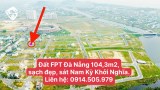 Bán đất 104m2 FPT Đà Nẵng giá mềm sát Nam Kỳ Khởi Nghĩa