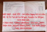 ĐẤT ĐẸP - GIÁ TỐT - Sở Hữu Ngay 02 Lô Liền Kề  Vị Trí Tại Cư M'gar, tỉnh Đăk Lăk