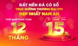 Bán đất mặt tiền đường 17m, trả góp 12 tháng