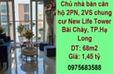 ⭐Chủ nhà bán căn hộ 2PN, 2VS chung cư New Life Tower Bãi Cháy, TP.Hạ Long; 1,45 tỷ; 0975683588