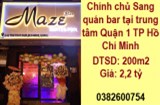⭐Chính chủ Sang quán bar tại trung tâm Quận 1 TP Hồ Chí Minh; 0382600754